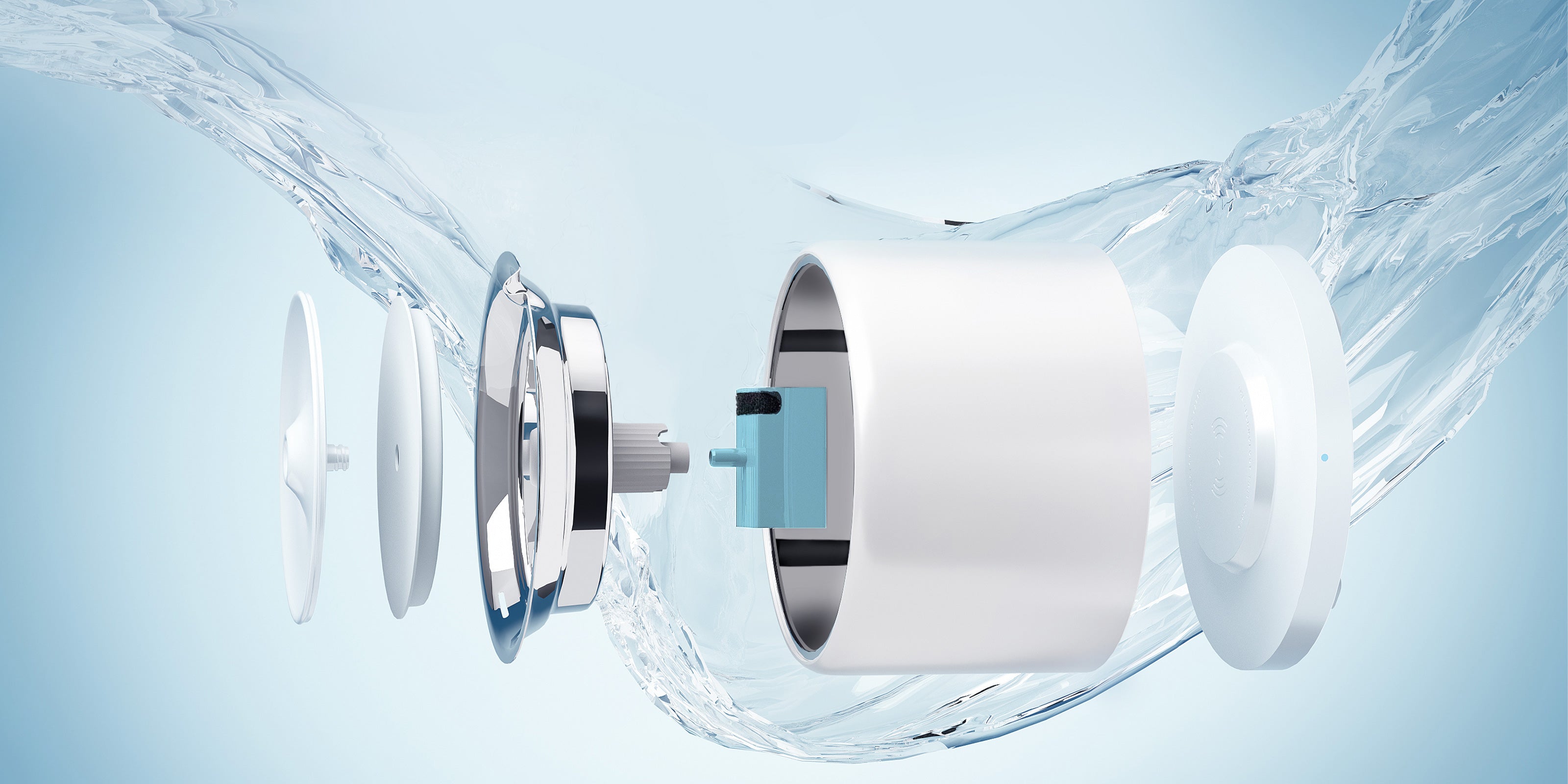 EverSweet 3 Pro UVC Pet Water Fountain with fully detachable components for effortless cleaning