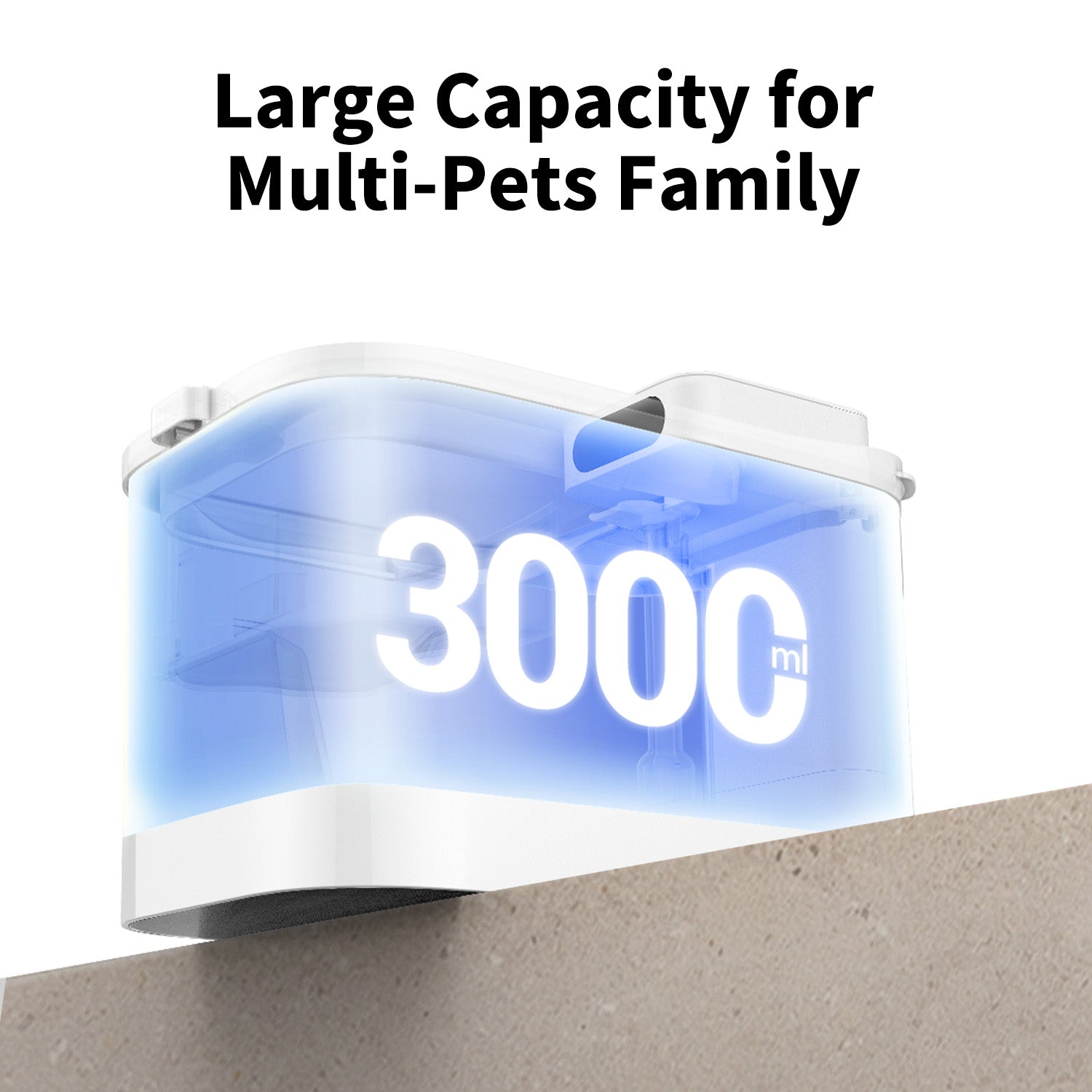 PETKIT EVERSWEET MAX 2 (UVC)  large 3L capacity pet water fountain for cats and small-breed dogs.
