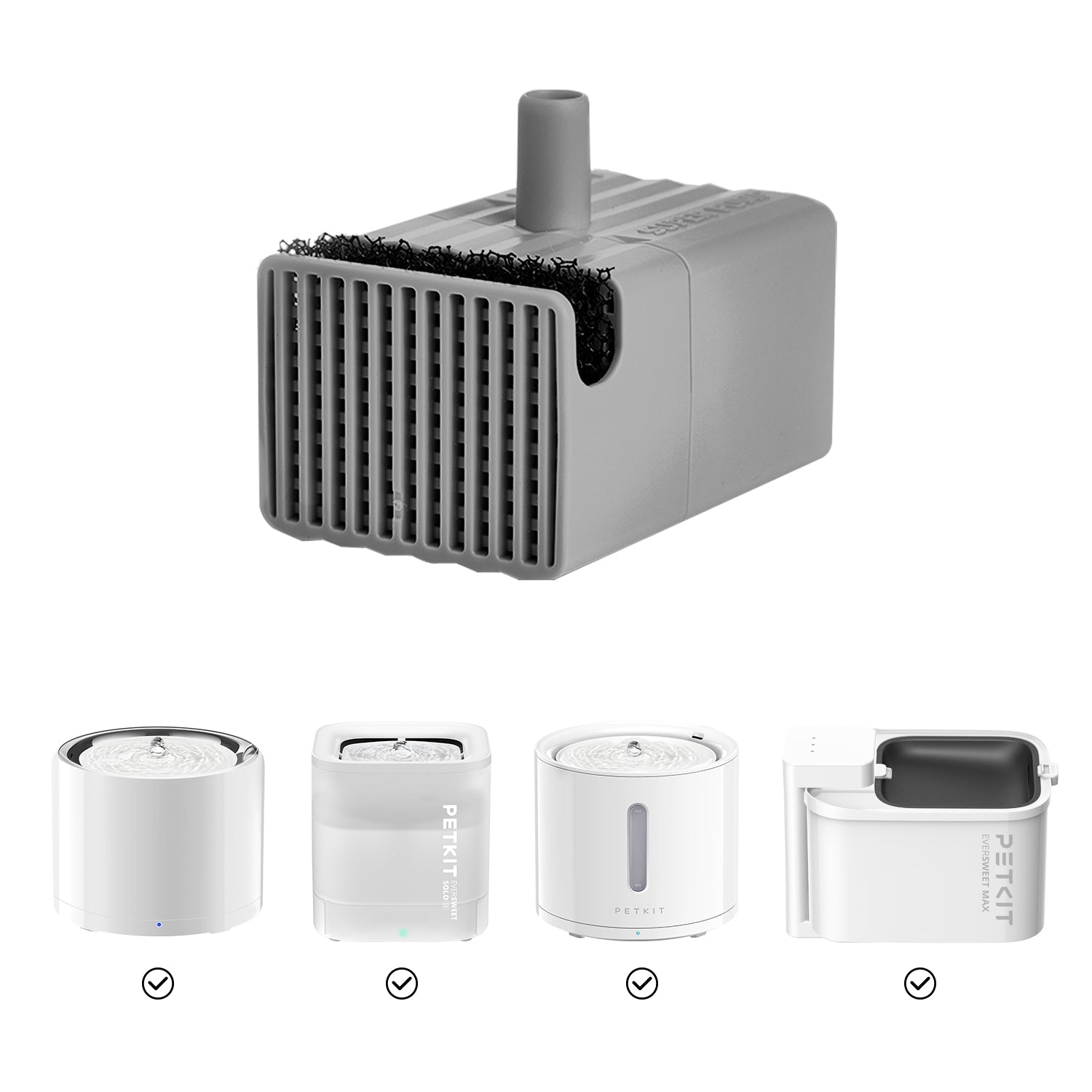 Wireless Pump Replacement compatible with EverSweet 3 Pro, EverSweet Solo SE, EverSweet Solo 2, and EverSweet Max Pet Water Fountain