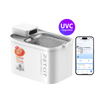 PETKIT EVERSWEET MAX 2 (UVC) cordless pet water fountain with PETKIT App connection shown on smartphone.